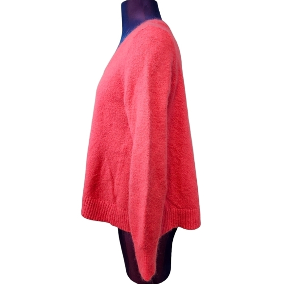 Victoria's Secret Angora Hot Pink Trapeze Scoop Neck Sweater Size Medium N67 - Picture 3 of 7